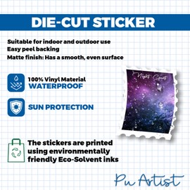 ACOTAR Sticker A Court of Thorns and Roses Night Court Stamp Feyre and Rhysand Mist and Fury Sticker Vinyl Die Cut Sticker for Car Rear View Mirror Laptop Phone Water Bottle Guitar Helmet