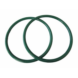 Pair of 7 inch Round Plastic Craft Handbag Purse Handles (Kelly Green)