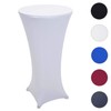 Mendler HWC-J30 High Table Cover Stretch Diameter 60 cm White