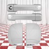 Brighter Design Set of Four Chrome Door Handle Covers for Toyota Tundra 2007-2021 Double Cab