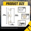 DewFlew 4Pcs Wheel Center Caps for 2005-2013 GMC Wheel Rim,