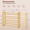 FAVOOSTY 4-Tier Expandable Shoe Rack, Adjustable Shoe Shelf Storage Organizer