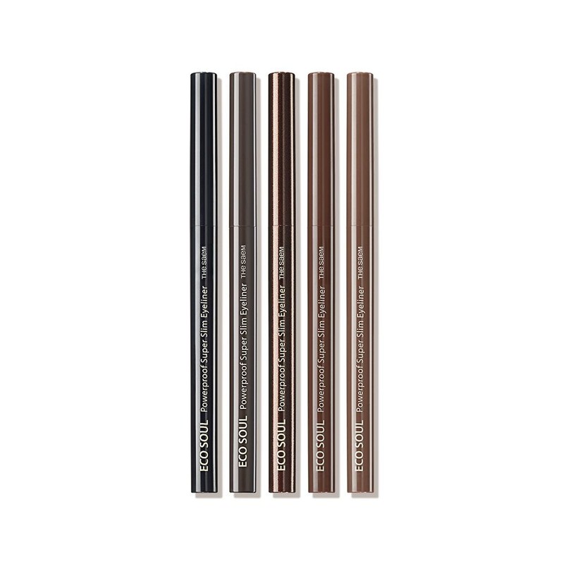The Saem 더샘 아이라이너 에코 소울 파워프루프 초슬림 데일리 5colors