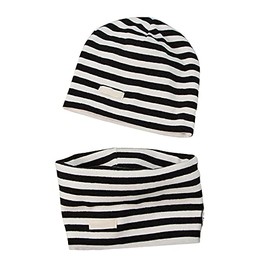 Lacofia Baby Boys Girls Beanie Hat and Loop Scarf Set Children Soft 100% Cotton Knitted Hats Toddler Hat and Collar Scarves -
