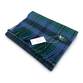 100% Soft Lambswool Clan Tartan Scarf Unisex 30cm x 180cm(Johnstone Ancient)