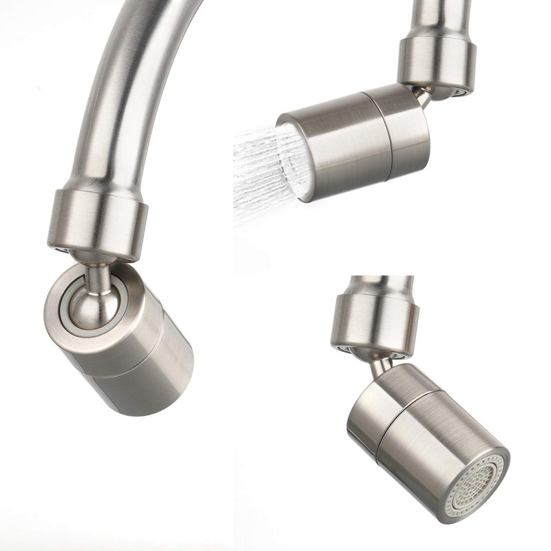 Hibbent NSF/ANSI/CAN 61 Certified 360 Degree Swivel Sink Faucet Aerator,