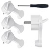 Schuko angled plug flat with folding handle, Schuko flat plug