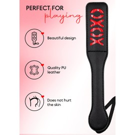 MILOPEDOX Short Horse Paddle for Training, Horse Training Whip, Equestrian Whip, Riding Crop for Horses, Black 12.8"