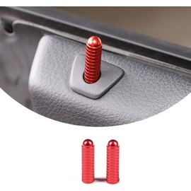 Juego de 4 pomos de bloqueo de puerta de coche de aleación de aluminio, 4 piezas de cubierta de perilla de cerradura de puerta interior de coche, accesorios interiores de coche, juego de pomos de bloqueo de puerta compatible con Toyota @ Supr@ GR A90 A91 