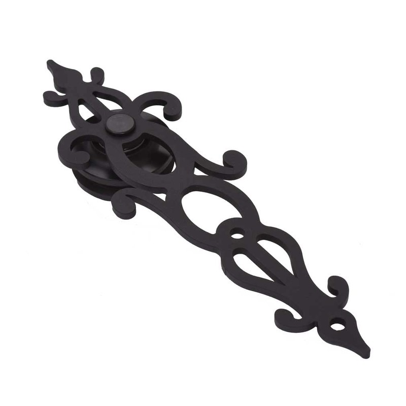 CCJH 5FT Sliding Barn Door Hardware Kit, Heavy Duty, Smoothly