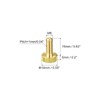 sourcing map Pack of 5 Knurled Screws M6 x 16