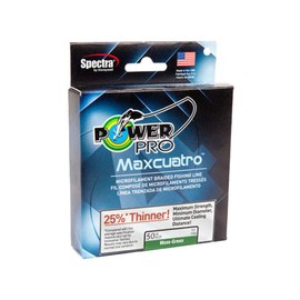 PowerPro Maxcuatro Spectra Moss Green Braided Line