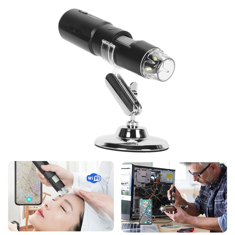Portable Microscope USB 50X‑1000X Magnification 640x480P Resolution 360 Degree Rotatable