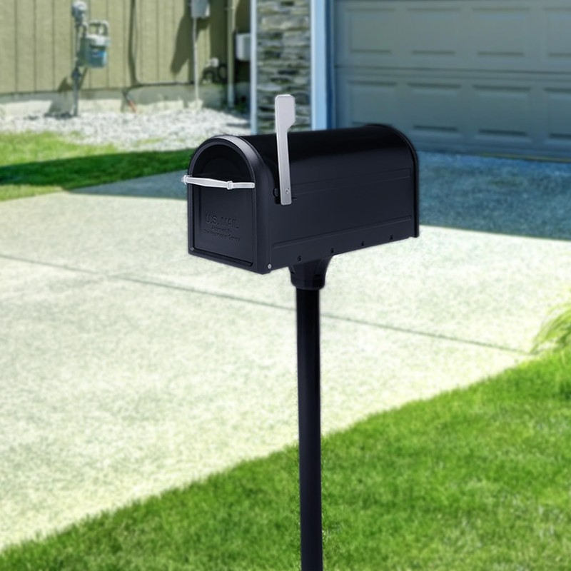 Architectural Mailboxes Coolidge Galvanized Steel Mailbox Post, Compatibility Code F,