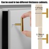 Romeda 12 Pack Gold Cabinet Knobs, 2in Single Hole Cabinet