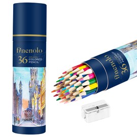 finenolo 36 Pack Colored Pencils for Adult Coloring Books, Soft Core, Art Drawing Pencils for Artists Beginners, Coloring Pencils Set with Sharpener for Coloring, Sketching, Painting
