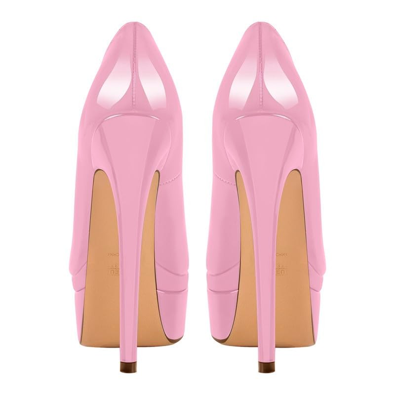 Richealnana Women's Double Platform Stiletto High Heel Pumps Sky High
