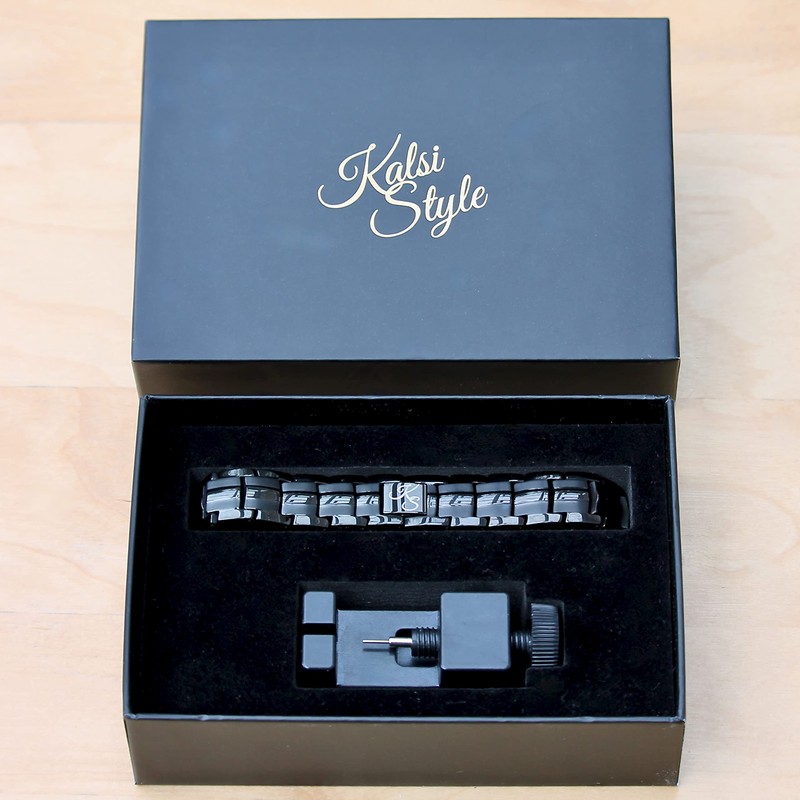 Kalsi Style Ultra Strength Titanium Magnetic Therapy Bracelet, Double Row