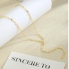 SUFOPE Lariat Gold Necklace for Women,14K Gold Plated Y-Shaped Chain