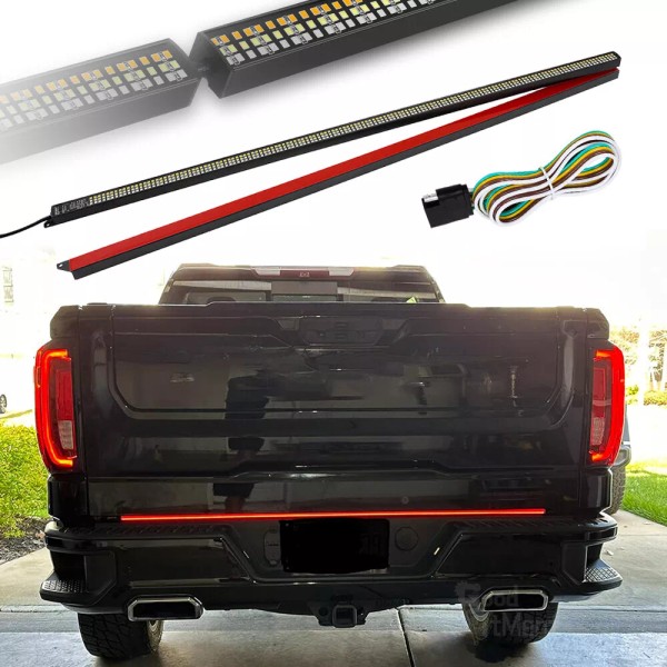 GOODFITMENT For GMC Sierra 1500 60" 3 Row LED Tailgate