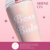 Paris Hilton Boss Babe Tumbler, Insulated Water Bottle with Leak-Proof,
