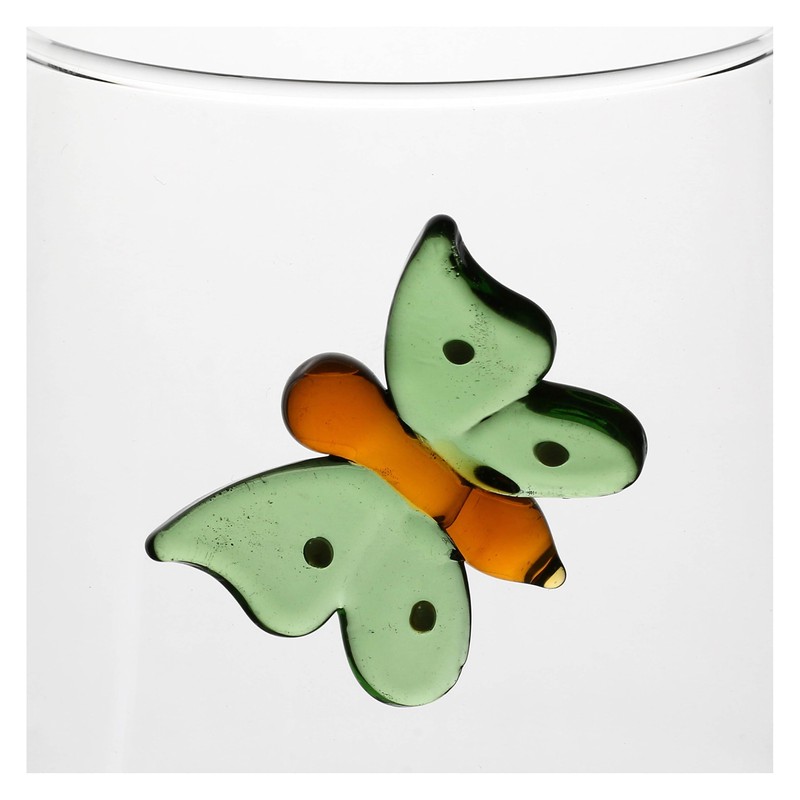 THUN Set 2 Bicchieri Bibita Incanto di Primavera, Borosilicato, 400