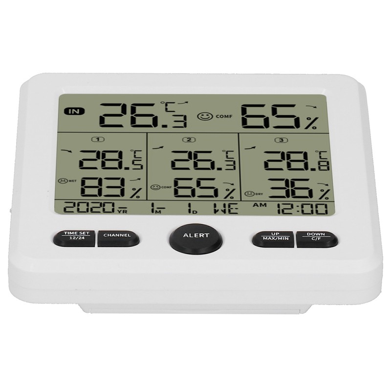 TS‑6210 3 in 1 Wireless Thermometer Hygrometer Indoor Outdoor Temperature