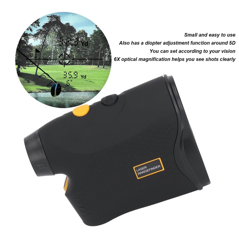 ViaGasaFamido Rangefinder Slope Measurement 6X Magnification Flag Pole Locking Vibration