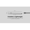 Allocacoc Flashlight DeskLight Set; Dimmable LED nightlight, USB Charging, Portable,