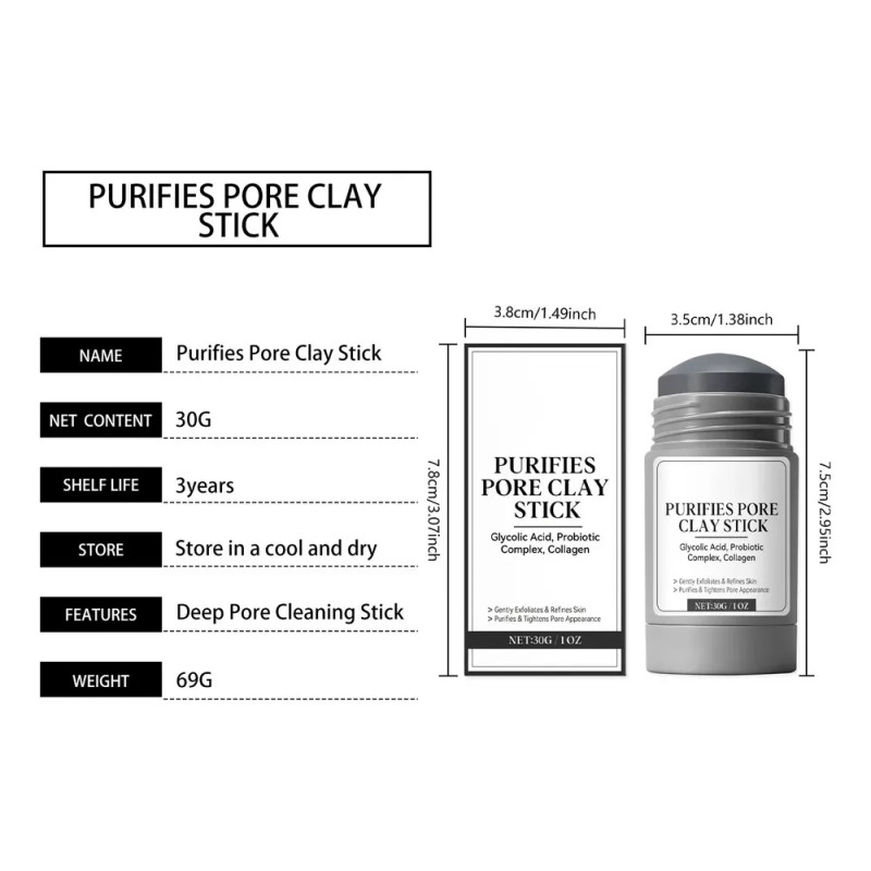 Mascarilla De Limpieza Profunda Pore Stick, Máscara Facial,
