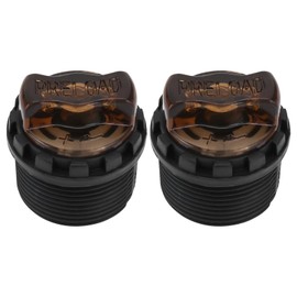 ECSiNG Pack of 2 Adjustable Bicycle Fork Damping Bar Button Locking Cap 27.5 mm Plastic Damping Bar Button Compatible with 30 mm Hub Tube of the XCR XCM Bicycle