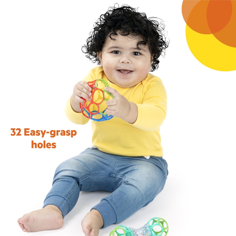 Bright Starts Easy-Grasp Oball Bundle Gift Set - Grasp The