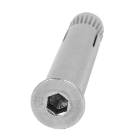 sourcingmap M6 x 50mm 304 Stainless Steel Hex Socket Countersunk Head Sleeve Anchor 3PCS