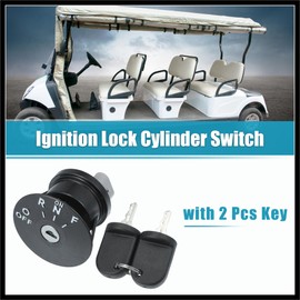 Hihaha Ignition Switch with Keys Fit for EZGO RXV 48V Electric Golf Cart 2008-Up - Pack of 3 Durable Material