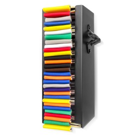 CRAKTH Metal Can Cooler Holder with Bottle Opener Wall Mount Compatible with Standard Can Cooler, Beer Sleeves Organizer and Dispenser, 12", Gifts for Dad