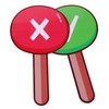 KICHOUSE 2Pcs Handheld Voting Paddle Classroom Voting Board Design for