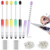 Mulaibdin 7 Pcs Beadable Pens Kit, Dual Purpose Stylus Pens