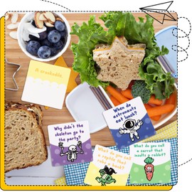 Teling 150 Lunch Box Jokes for Kids Lunchbox Notes for Kids Inspirational Motivational Funny School Lunch Notes Lunch Jokes Notes for Kids Boys and Girls Classroom Birthday Party Favor Supplies