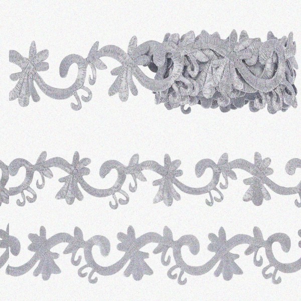 ThreadFusion Vintage Floral Vine Lace Trim: 1 Yard Roll, 45mm