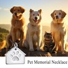 TANGPOET Dog Necklace 925 Sterling Silver Dog House Pendant, Pet