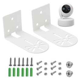2 Pack Wall Mounts for Security Indoor Cam E220 & Blink Mini Pan Tilt, Wall Speaker Bracket, Camera Mount, Camera Mount, Surveillance Accessories Made of Durable Metal