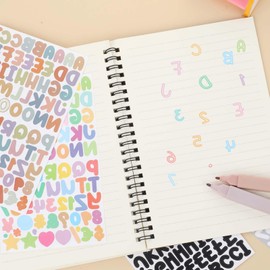 15 Sheet Alphabet Stickers, Number Stickers, Adhesive Letters Vinyl Letter, Self Adhesive Small Letter for Scrapbooking Mailbox Numbers Labels DIY Crafts Art Making Decals