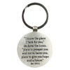 Christian Art Gifts Black Metal Keychain Accessory for Graduates with