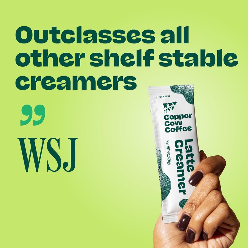 Copper Cow Coffee Sweetened Condensed Milk Coffee Creamer Singles (8