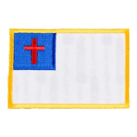 Christian Flag Patch, Christian Biker Patches