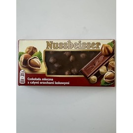 Alpen Gold Nussbeisser Milk Chocolate with Whole Hazelnuts 100g (Pack of 3)