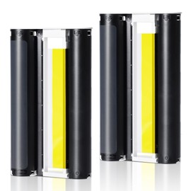 2 Pack KP-108IN Ink Cartridges Compatible for Canon Selphy KP108 Color Ink Cassette 4x6 Inch for Selphy CP1500 CP1300 CP1200 CP800 CP900 Wireless Compact Photo Printer (Without Paper)