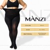 MANZI 2 Pairs 70 Denier Women's Plus Size Tights Stretch