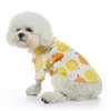 Dog Summer Shirts Lemon Print Breathable Cool Hawaiian Dog Shirts