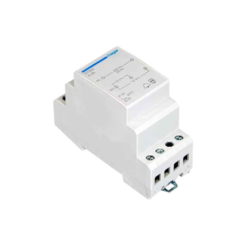 Hager ST303 – TRANSFORMER 8 VA 230/8 – 12 V